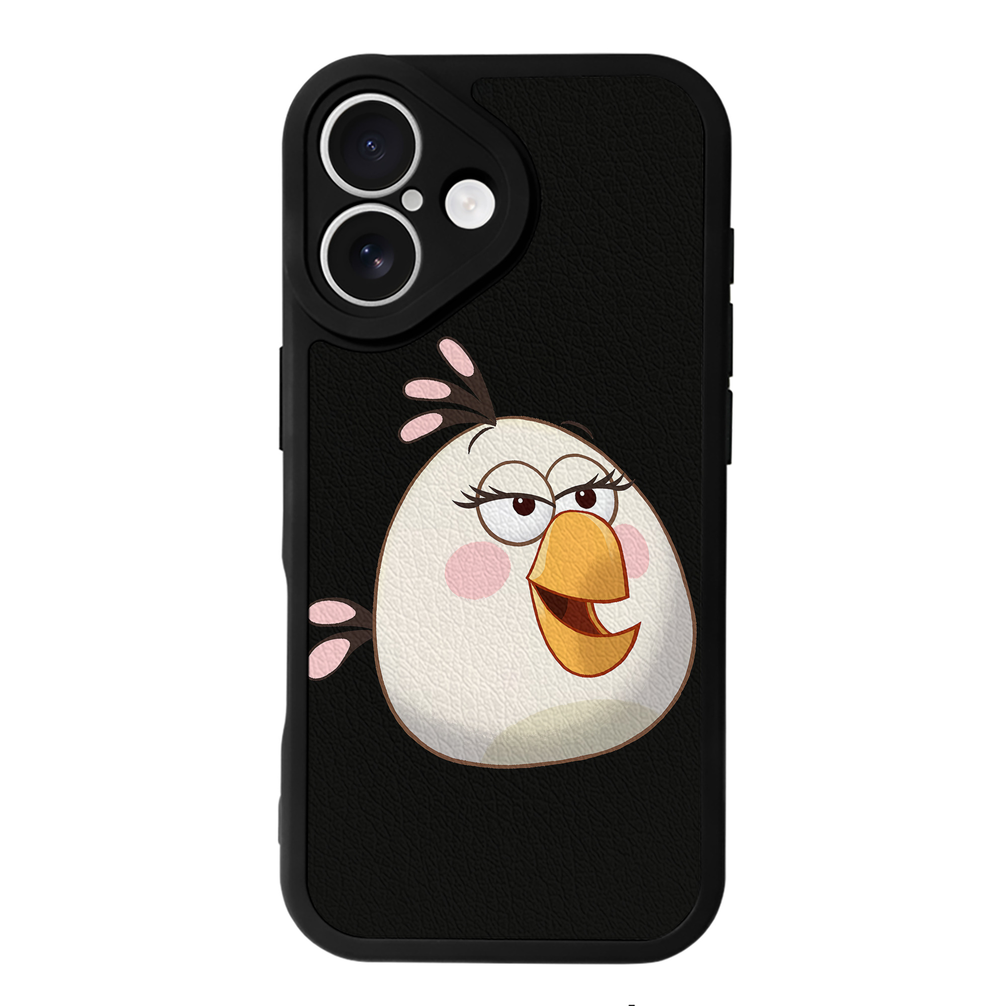 （画像用） Angry Birds アングリーバード 【iPhone 16シリーズ対応】シリコンスマホケース（レザー調） 材質：シリコン